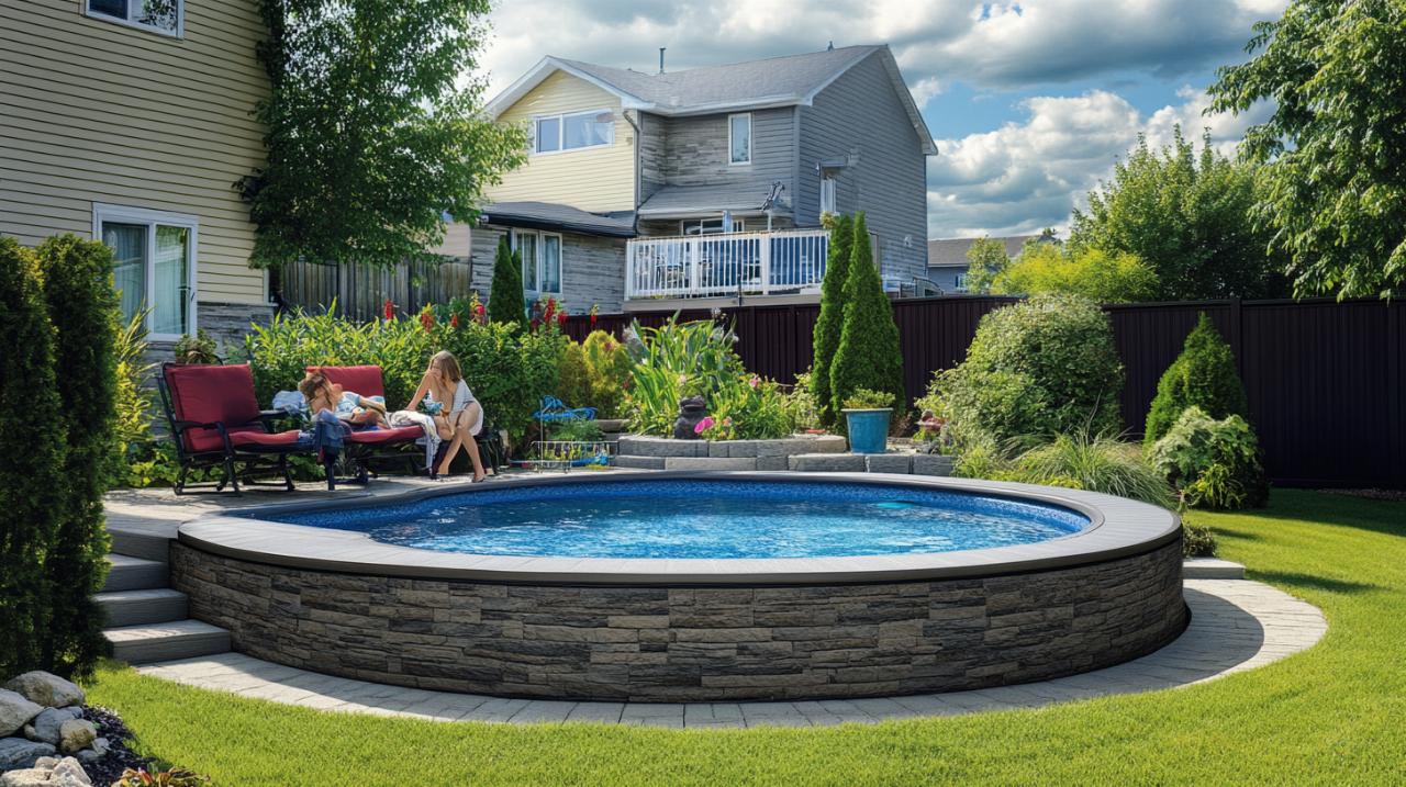 Revestimiento de una piscina tubular: ideas innovadoras con césped artificial